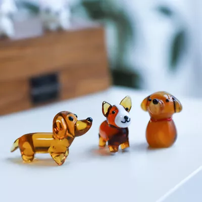 Mini Glass Pet Animals -Small Glass Collectible Animals -Mini Glass Figurines • $9.50