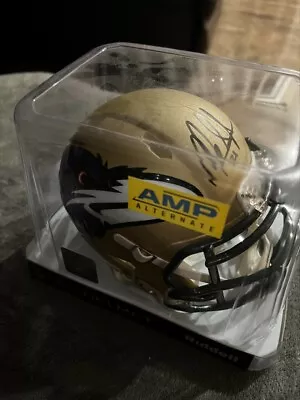 Mark Ingram Autographed Baltimore Ravens AMP Mini Football Helmet - BAS COA • $74.99