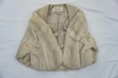 Vintage Schimmel Furs White/blond Mink Stole/cape/capelet/shawl Restoration • $168