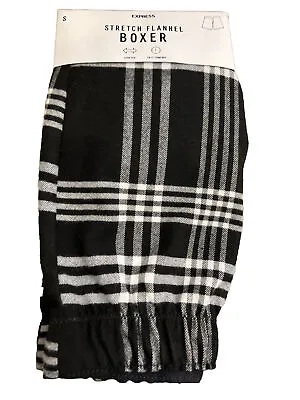 NWT EXPRESS Stretch FLANNEL BOXERS PLAID 💥SMALL • $26.80