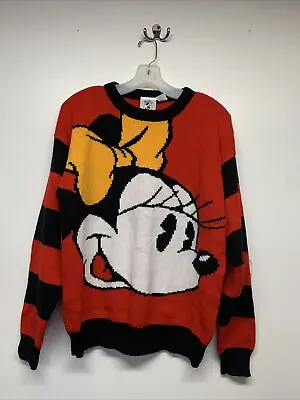 Vintage 1990’s Disney Minnie Mouse Oversized Sweater Sz S Small Med (runs Big) • $23.99