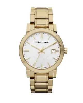 Brand New Burberry The City BU9003 Gold Tone Stainless Steel 38 Mm Women's Watch • $179.99