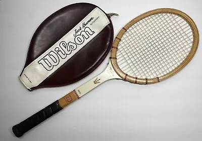 Vintage Wilson Jack Kramer Autograph Tennis Racket With Cover 4 1/4  Raquet • $25