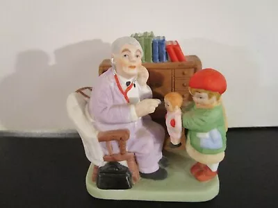 $14.95 • Buy Norman Rockwell The Danbury Mint Porcelain Figurine Doctor And Doll 4  1989