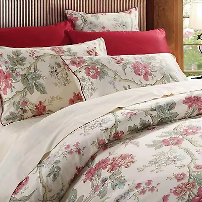 Eastern Floral Chinoiserie Blossom Print Duvet Quilt Cover King Size Asian Style • $153.51