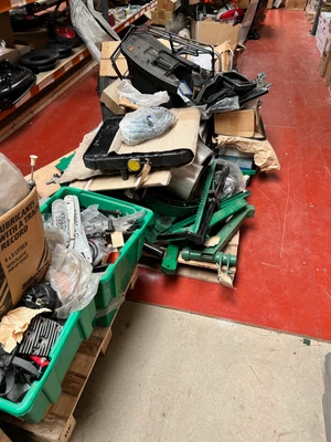 £2000 • Buy Approx 13 Pallets Of New And Used Lawnmower And Ride On Mower Spare Parts