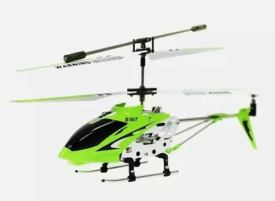 SYMA S107G Gyro RC Helicopter S107 Infrared 3CH Mini Alloy Metal Heli - Green • $34.98