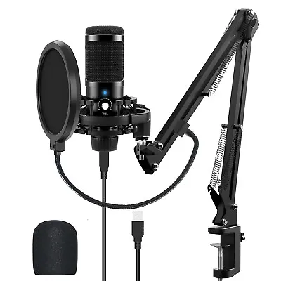 £39.99 • Buy New Microphone Boom Arm Stand Desk Mount With Pop Filter For Blue Yeti Snowball