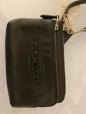 Coach Women's Polished Pebble Leather Small Wristlet • £50