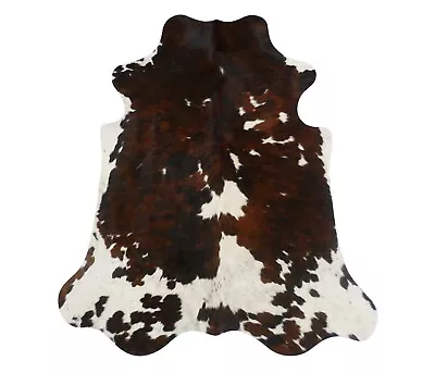 Premium Quality Natural Cow Hide  Rug Leather Carpet Skin Small Trii Colour • £169