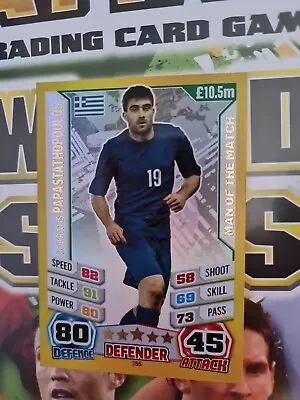 Match Attax World Stars 2014 Man Of The Match Sokratis Papastathopoulos • £1