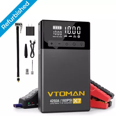 VTOMAN X7 Jump Starter With Air Compressor 4250A Battery Charger Emergency • $69.99