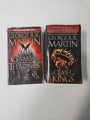 A Song Of Ice And Fire Book One & Book Two Game Of Thrones & A Clash Of Kings • $7.43