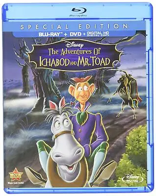 Adventures Of Ichabod & Mr Toad (Blu-ray) J. Pat O'Malley John McLeish • £23.04