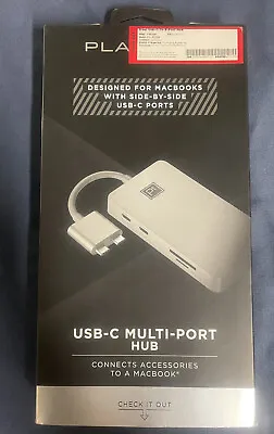 $25.95 • Buy Platinum USB-C Multi-Port Hub Designed For MacBooks W/ Side-by-side USB-C Ports