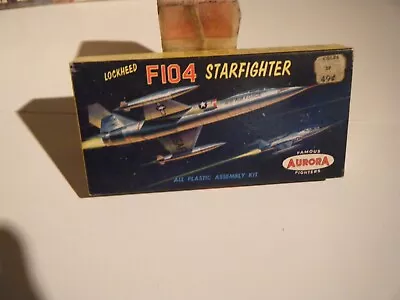 USED CLASSIC 1957 AURORA 1/110sc 1950's USAF Lockheed F-104 STARFIGHTER Kit • $6.95