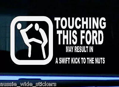 $6.90 • Buy Funny Aussie Stickers For FORD Gt Ute Car Coupe 200mm TOUCH 