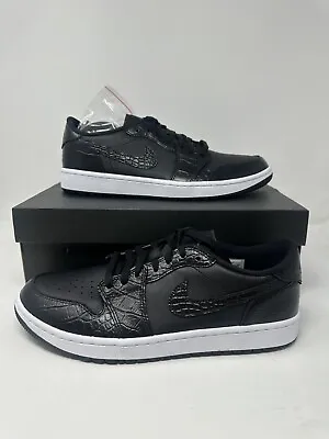 Brand New Mens Air Jordan Retro 1 Low Golf 'Black Croc' [DD9315-003] 8-13 Fast!! • $144.99