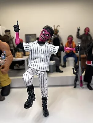 Mezco One:12 Pink Skulls Chaos Club 'Gig From Hell'- Custom Baseball Player • $150