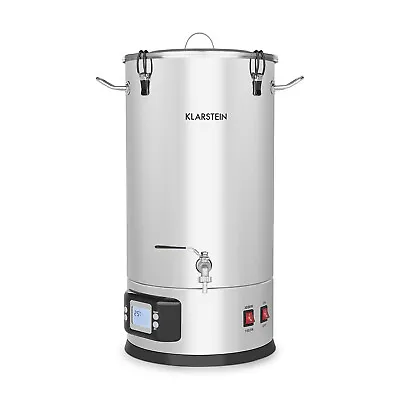 Beer Keg Mash Tank Kettle Home Brew Beer 3000W 25L LCD Touch Stainless Steel • £173.32