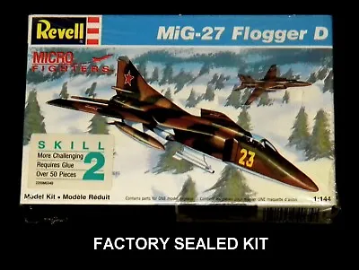 REVELL 1:144 Scale Micro Fighters Mig-27 FLOGGER D Factory Sealed • $13.50