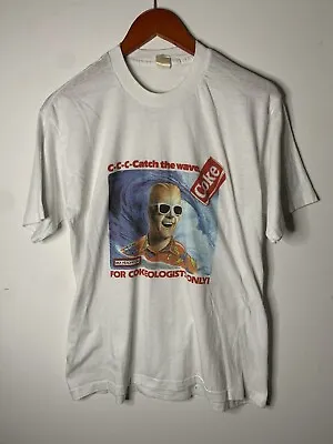 Vintage Max Headroom Catch The Wave Coca Cola Coke Promo Shirt 80’s 1980’s • $74.99