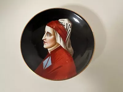 Antique Richard Ginori Dante Miniature Small Portrait Plate Dish 4” Italy • $22