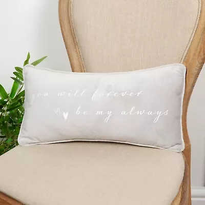 Cushion  YOU WILL FOREVER BE MY ALWAYS  By Amore Wedding Anniversary Love Gift • £11.99