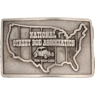 Nsra National Street Rod Association Hot Muscle Car Show 70s Vintage Belt Buckle • $85