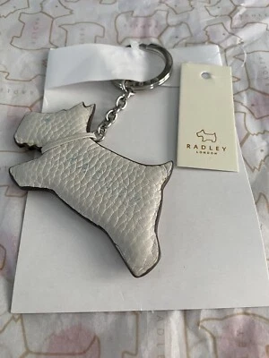 £13.99 • Buy Radley Jump Leather Keyring Light Grey Radley Dog New With Tags- Free Postage