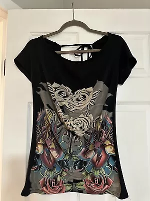 Ed Hardy Christian Audigier Los Angeles Don Ed Hardy Designs Y2K Large • $39