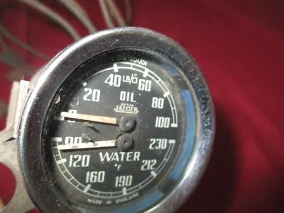 MGA MGB Yeager Engine Temperature & Oil Pressure Gauge GD1501/01 Tested Working • $289.44