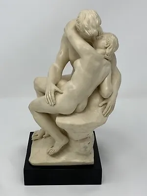 Vintage Italian Marble Sculpture Of Lovers By G Ruggeri • $318