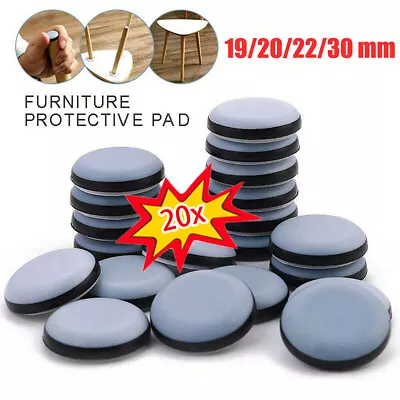 £9.99 • Buy Stick-On Furniture Glides Teflon PTFE Glider Pads Chair Sofa Moving Feet Sliders