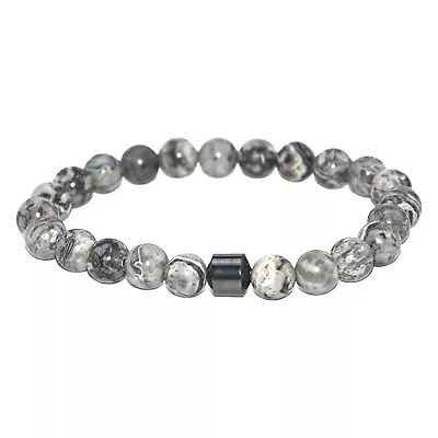 Bracelet With Diamond Natural Beads Magnetic Smooth Elastic Men And Women Unisex • $0.99