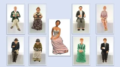 1:12 Scale Dolls House Miniature Resin People Sitting 9 To Choose From. • £7.55