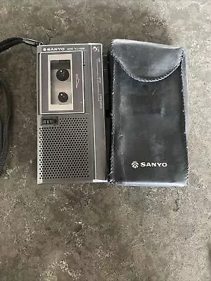SANYO TRC 5680 Microcassette Cassette Tape Voice Recorder Recording WORKS READ • $29.99
