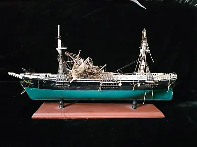 Vintage SOVEREIGN OF THE SEAS Wooden Model Ship 20 L RESTORATION PROJECT • $84.99