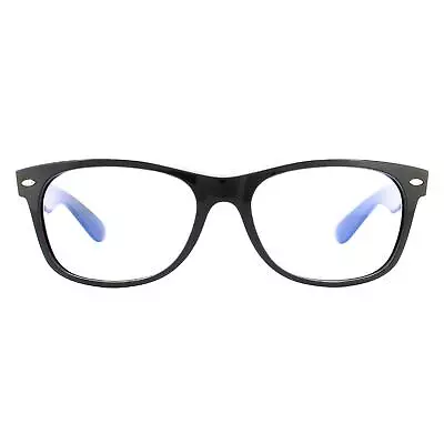 Ray-Ban Sunglasses New Wayfarer 2132 901/BF Black  Clear W Blue Light Filter 55 • $184.80