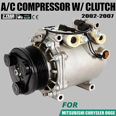 AC A/C Air Conditioner Compressor For Mitsubishi Lancer/Eclipse 2002-2006 2007 • $94.05