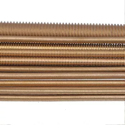 Brass Material- Fully Threaded Studs Rod - M2 M2.5 M3 M4 M5 M6 M8 - Lenght 250mm • £2.46