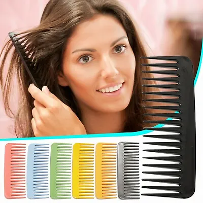 Hair Comb Wide Tooth Shark Detangler Curly Hair Hairdressing Massage Hair Brush • £12