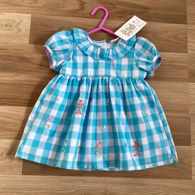£9.50 • Buy Baby Girl Clothes 12-18 Months New Tag Watch Me Grow Gingham Check Floral Dress