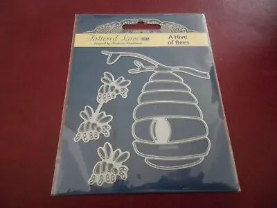 Tattered Lace Die A Hive Of Bees - 3 Bees & A Hive New • £8.95