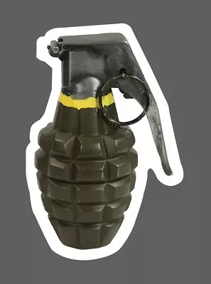 Hand Grenade Sticker Waterproof Explosive - Buy Any 4 For $1.75 Each Storewide! • $2.95