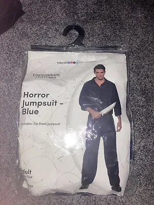 Blue Horror Jumpsuit Costume Adult Men’s One Size Michael Myers Halloween • $29.99