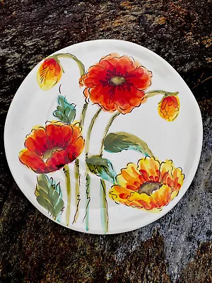 1 MAXCERA “GOLDEN WATER POPPY” Salad Plate  8 3/8” EUC • $20