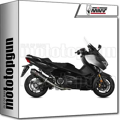 Rc Full System Exhaust Steel Black C Oval Mivv Yamaha T-max Tmax 530 17/19 • $485