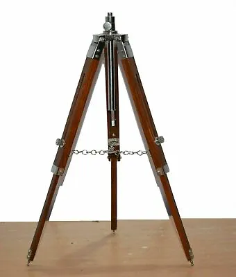 $79.10 • Buy Tripod Floor Lamp Bedroom Lighting Home Decor Brown Stand W/ Silver Finishing