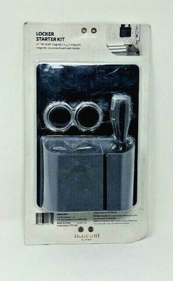 £6.82 • Buy LOCKER STARTER KIT, 5 Pieces Grey Magnetic Cup, No Shelf, New, 